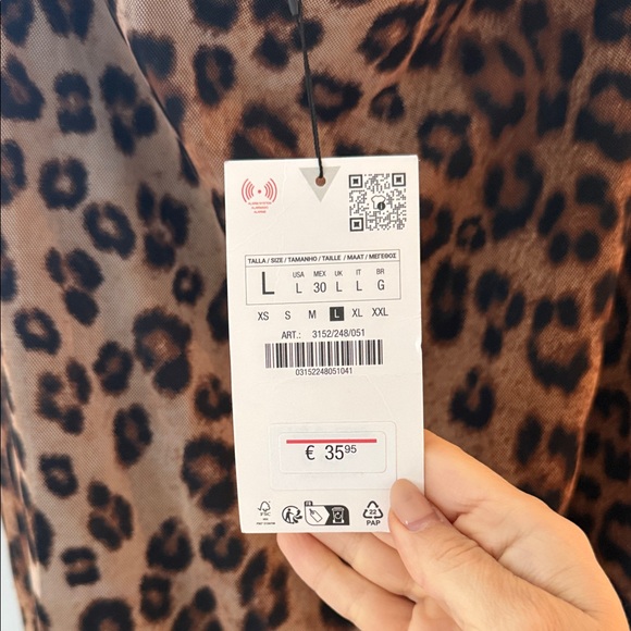 Zara Leopard Print Halter Dress - Picture 6 of 6